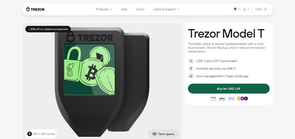 Trezor Model T