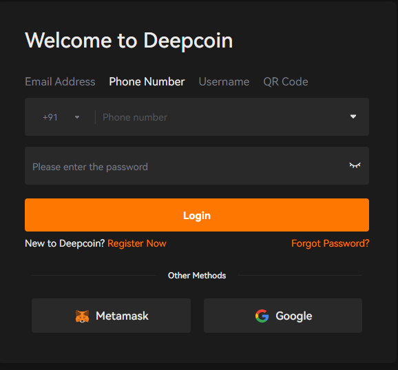 Set Up An Account How to Get Started on Deepcoin?