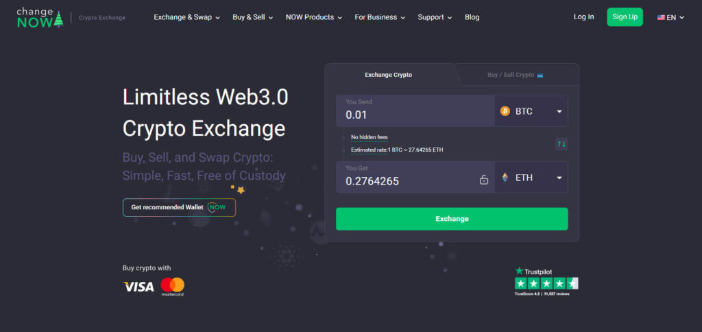 ChangeNOW Crypto Exchange In Nigeria