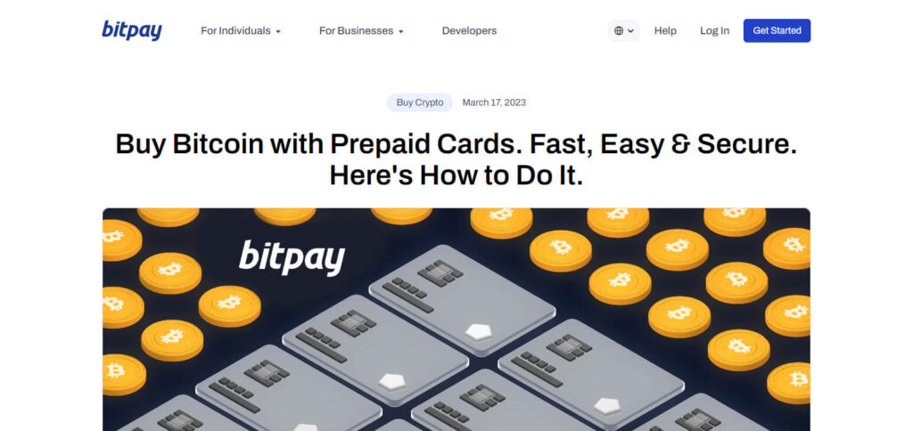 Bitpay Prepaid Crypto Card