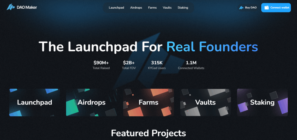 8 Best Crypto Launchpad Tokens with High Potential in 2025 2 DAO (DAO Maker)