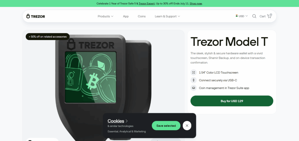 Trezor Model T