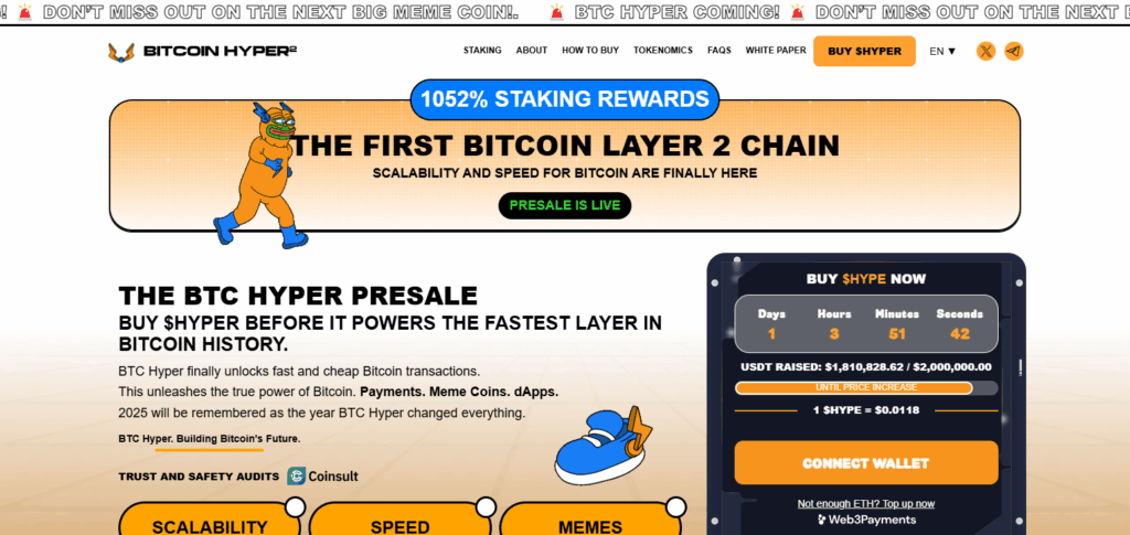 10 Best Altcoin Picks For High-risk High-reward 4 Bitcoin Hyper ($HYPER)