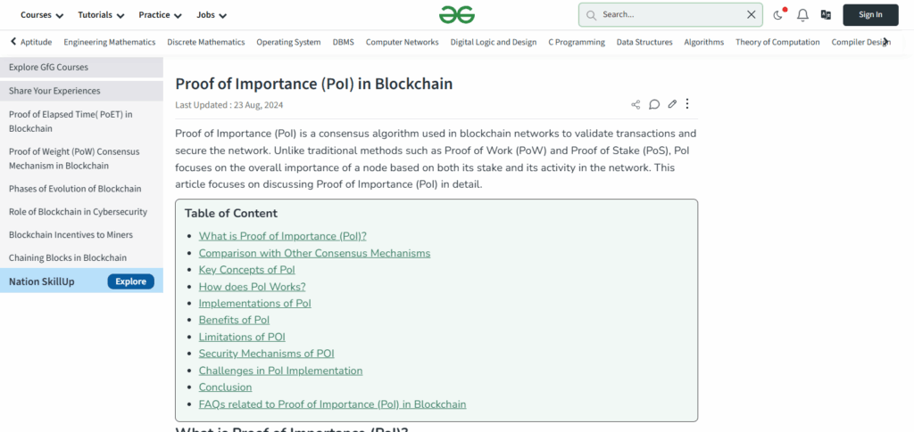 10 Understanding Blockchain Consensus Mechanisms Explained 9 Proof of Importance (PoI)