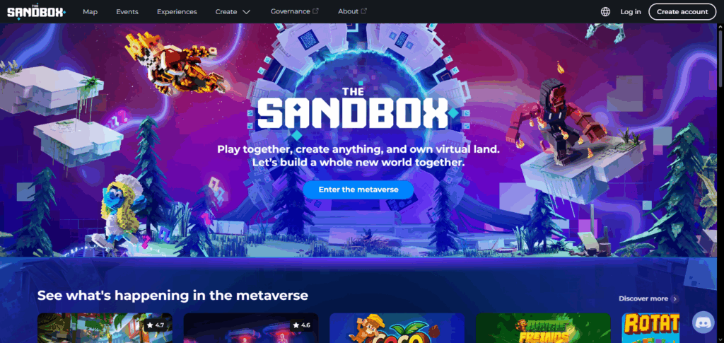 9 Blockchain Gaming Tokens To Watch Explained 3 The Sandbox (SAND)