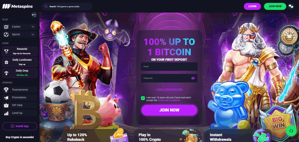 10 Top Metawin Casino Alternatives for Crypto Gaming 10 MetaSpins