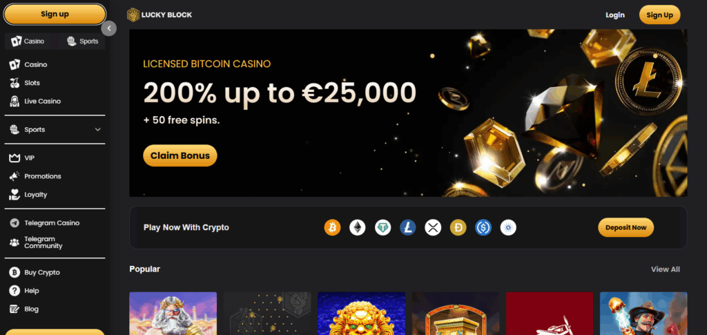 10 Top Metawin Casino Alternatives for Crypto Gaming 6 Lucky Block