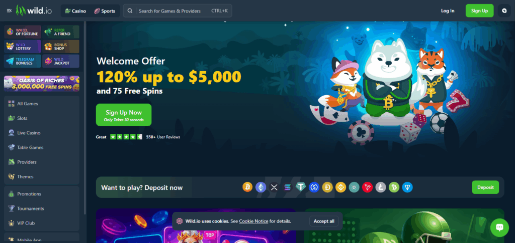10 Top Metawin Casino Alternatives for Crypto Gaming 5 Wild.io