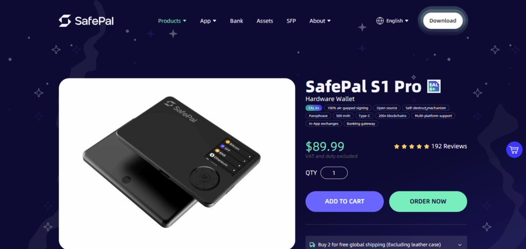 10 Best Crypto Hardware Wallets for Staking in 2025 10 SafePal S1 Pro