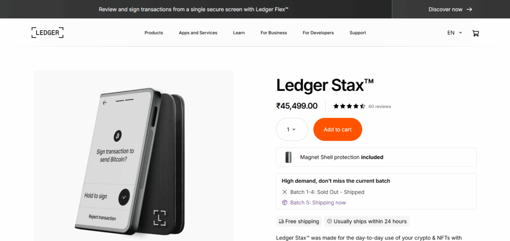 10 Best Crypto Hardware Wallets for Staking in 2025 4 Ledger Stax