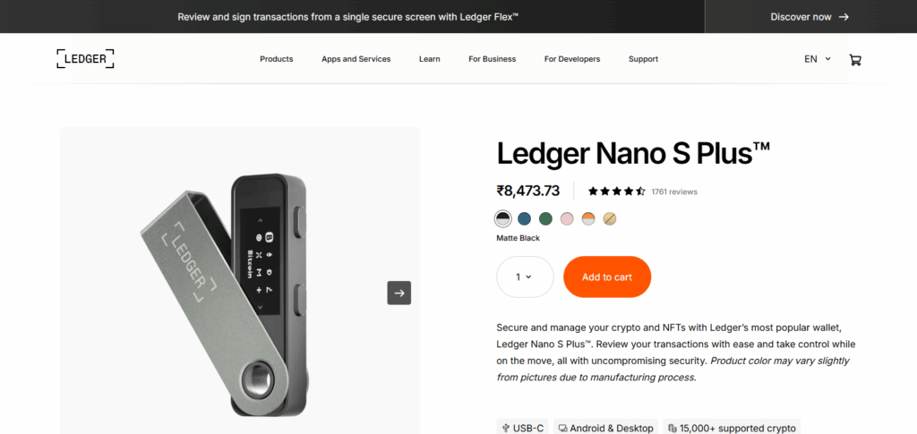 10 Best Crypto Hardware Wallets for Staking in 2025 2 Ledger Nano S Plus