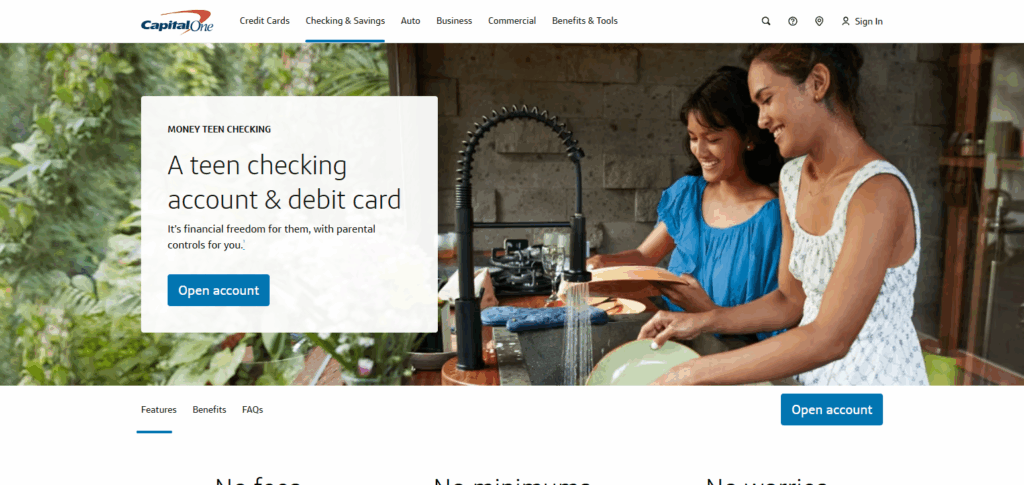8 Best Checking Accounts for Young Adults in 2026 2 Capital One MONEY Teen Checking