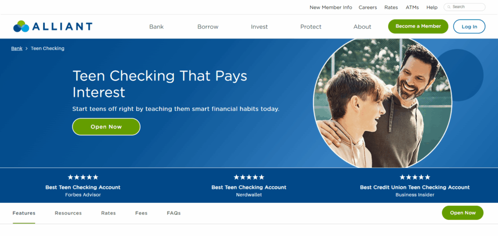 8 Best Checking Accounts for Young Adults in 2026 5 Alliant Credit Union Teen Checking