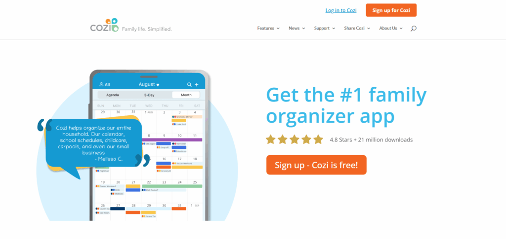 10 Best Home Organization Apps to Simplify Your Daily Life 5 Cozi Family Organizer