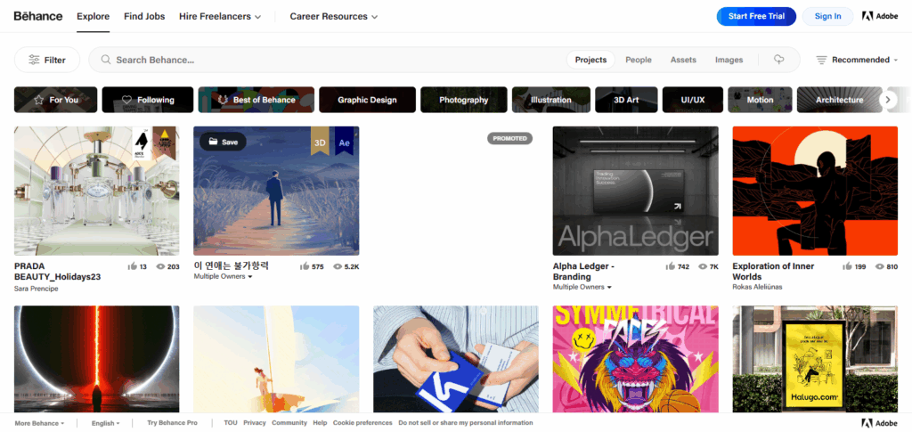 10 Best Social Media Platforms For Artists to Showcase & Grow Their Work 4 Behance