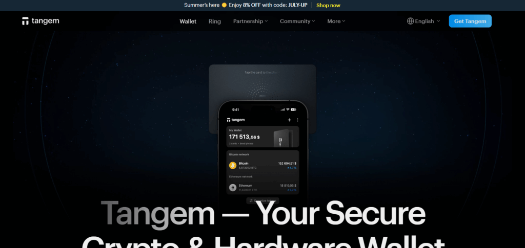 10 Best in Crypto Wallet That Protects You From Yourself: Panic Button, Freeze Mode, and Delay Send 10 Tangem Wallet