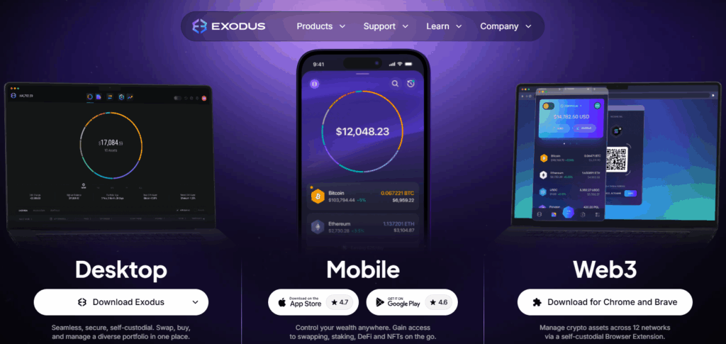 8 Best in Crypto Wallet for Color Prediction Gamers: Fast Payouts, Daily Rewards 8 Exodus Wallet