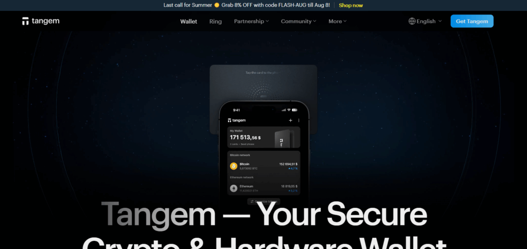 9 Best in Crypto Wallet You Can Open with Just a Phone Number (No Seed Phrase Needed) 5 Tangem Wallet