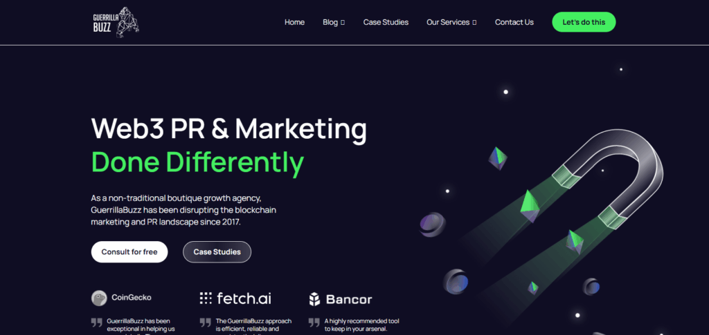 10 Best Agencies To Acquire Crypto Users 6 Guerilla Buzz